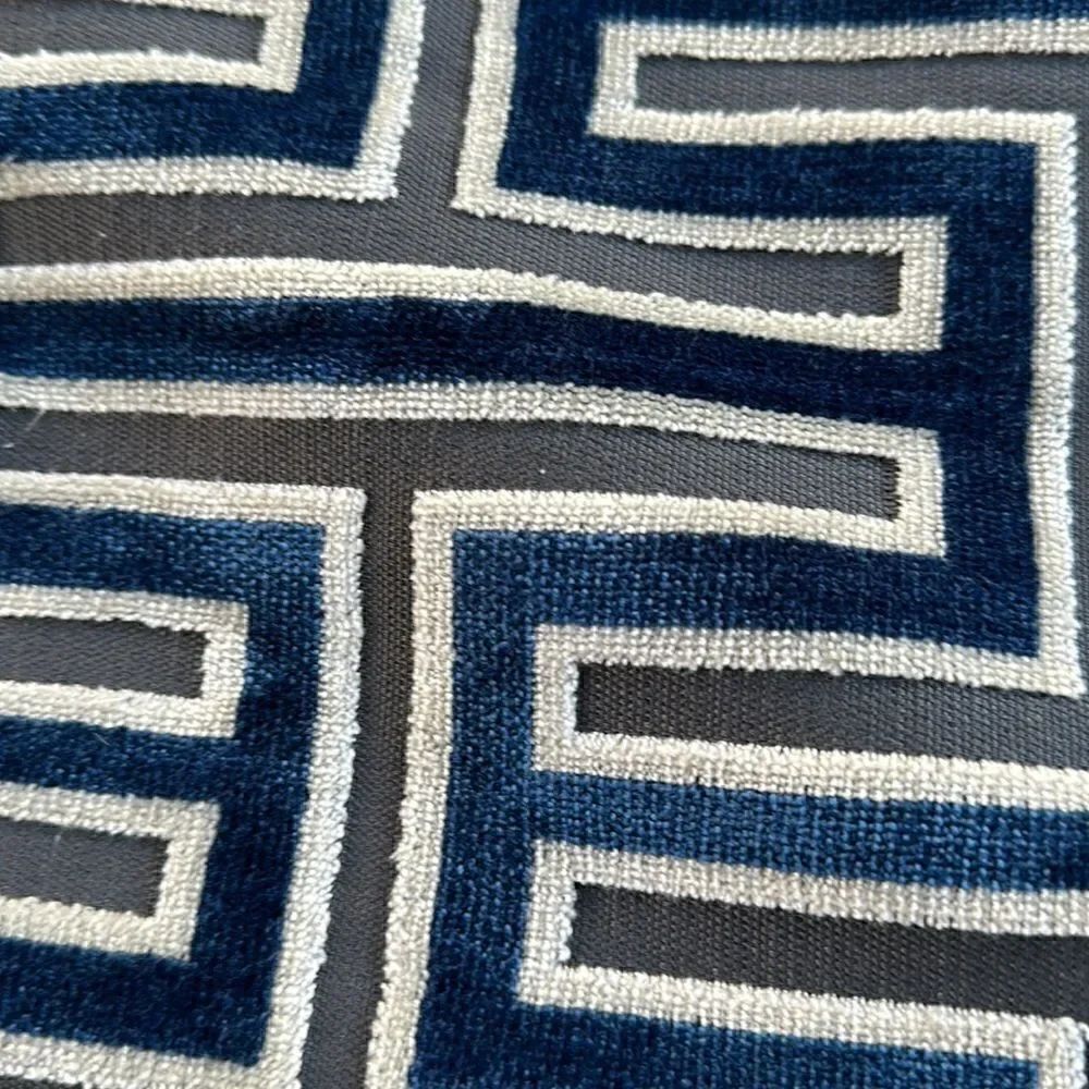 Custom Retro Pattern Pillow Covers (2) 19”x19” - Picture 3 of 6